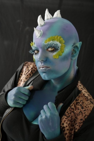 Special-effects prosthetic character makeup